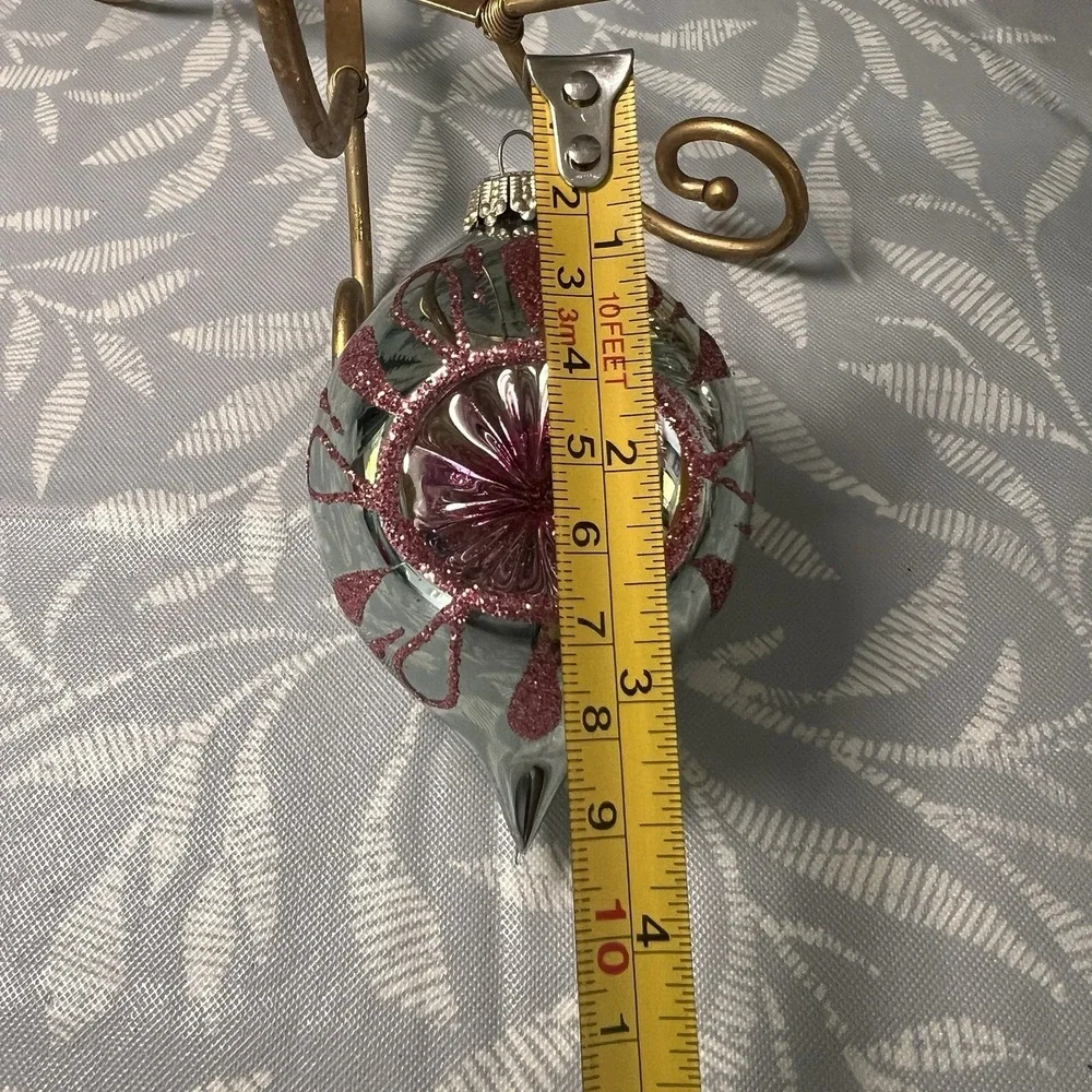 Vintage Style Glass Reflector Ornament‎ 4